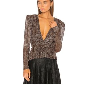 Bronze blouse by Sabrina Musayev